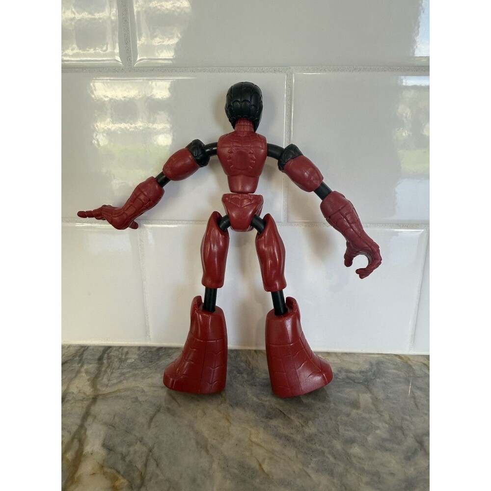 Marvel Bend & Flex Black Red Suit Spider-Man Venom Action Figure Hasbro #70236 - Picture 6 of 6